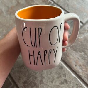 ⭐️BOGO FREE⭐️ Rae Dunn “Cup of Happy” adorable mug with orange inside
